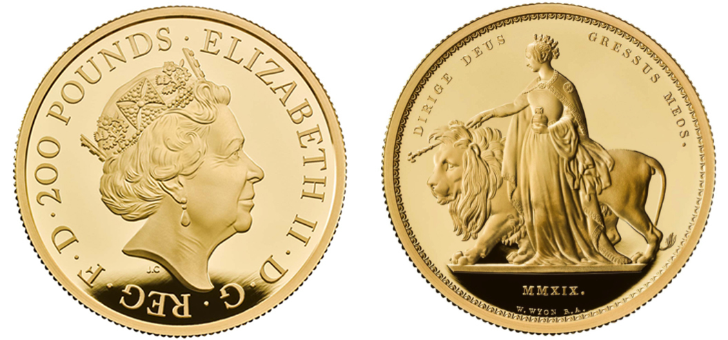 2019 Una And The Lion Two Ounce Gold Proof