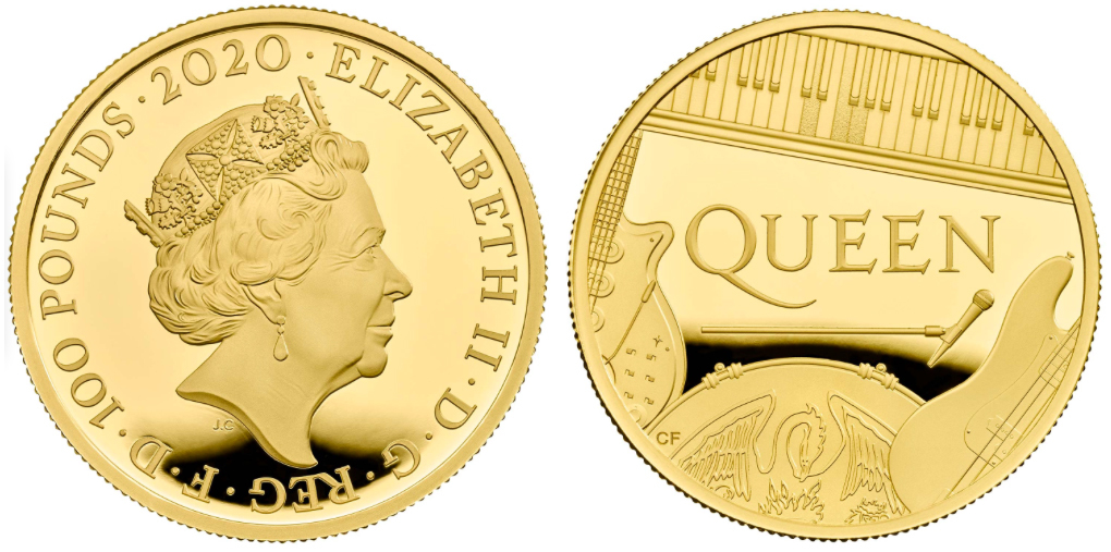 2020 Queen One Ounce £100 Gold Proof Coin