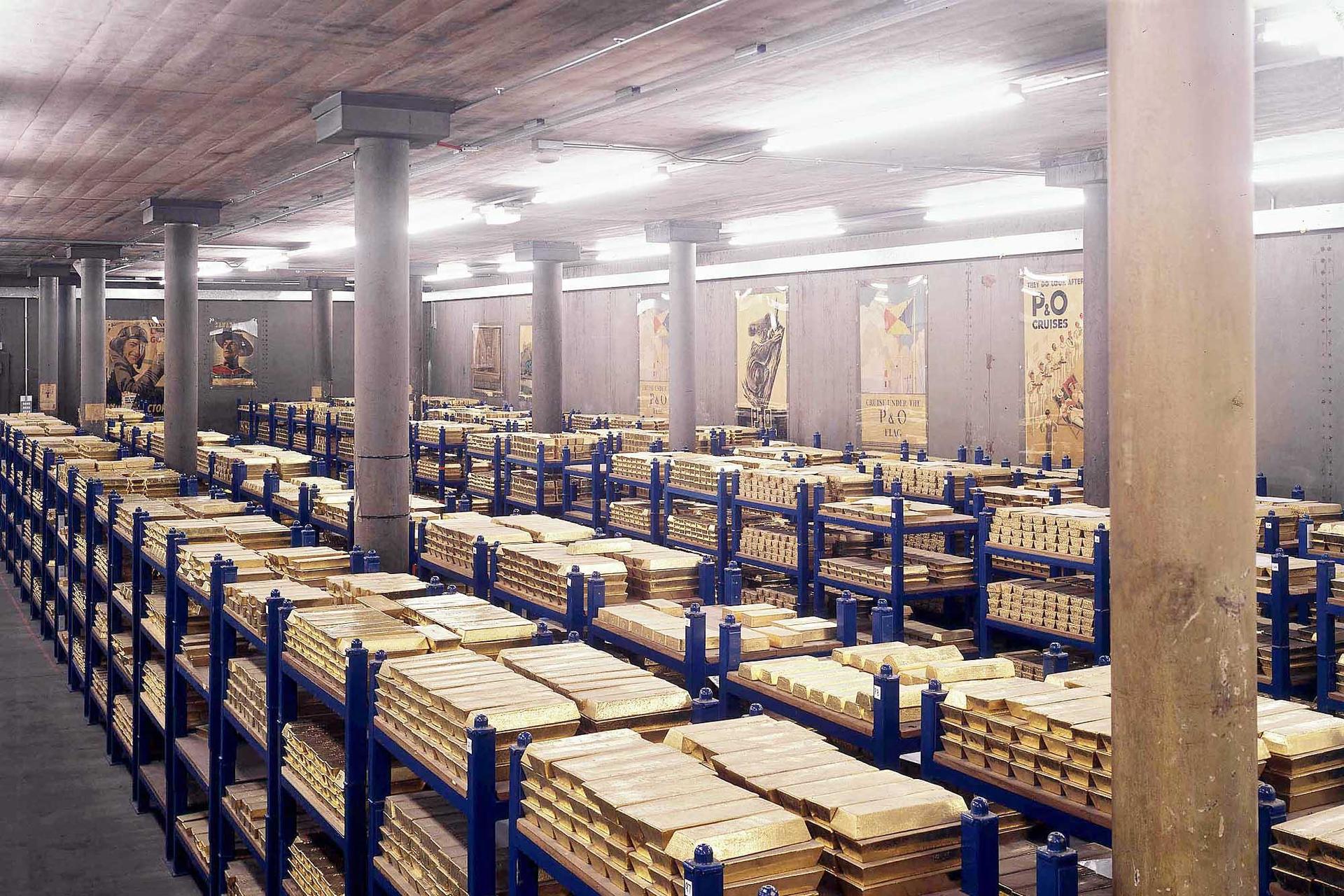 Bank Of England Gold Vaults City Of London
