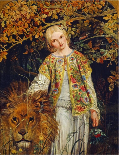 Una and the Lion, 1860, by William Bell Scott