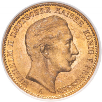 Germany, Prussia, Wilhelm II, 1912-A 20 Marks, Berlin Mint