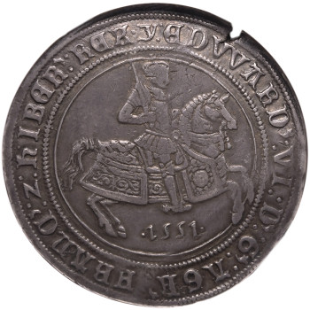 England, Edward VI, 1551-Y Crown, Third Period, Fine Issue